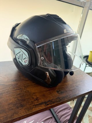 Casco Moto Modular LS2 ADVANT Negro Mate