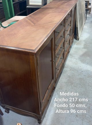 Aparador RESTAURADO comoda  madera  217 cms