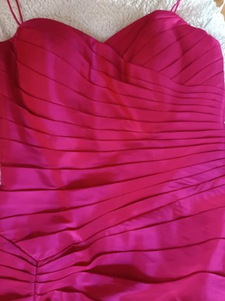 Vestido de fiesta largo fucsia