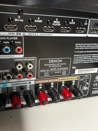 Amplificador sonido Denon AVR-X3500H Receptor AV