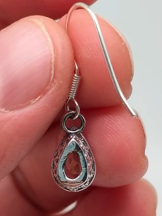 Pendientes Plata 925 y Cuarzo Citrino