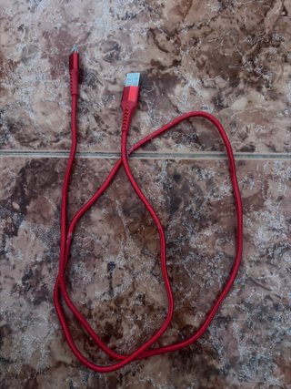 Cable USB-A a Lightning Rojo