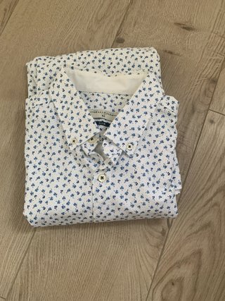 Camisa Estampada Caballero Talla L tipo oxford
