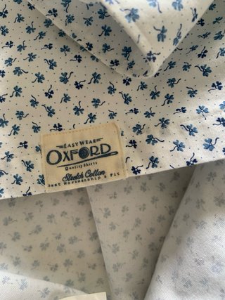 Camisa Estampada Caballero Talla L tipo oxford