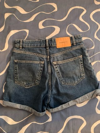 Pull and Bear Pantalón Corto Vaquero