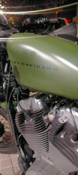 Harley Davidson Custom Verde/Negra