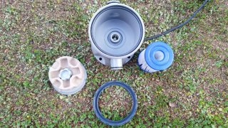Bomba con filtro para piscina