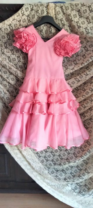 Traje Flamenca Niña Gasa 3-4 Años