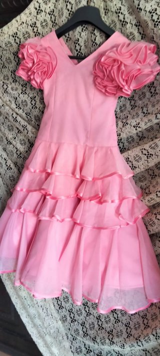 Traje Flamenca Niña Gasa 3-4 Años