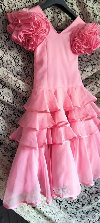 Traje Flamenca Niña Gasa 3-4 Años