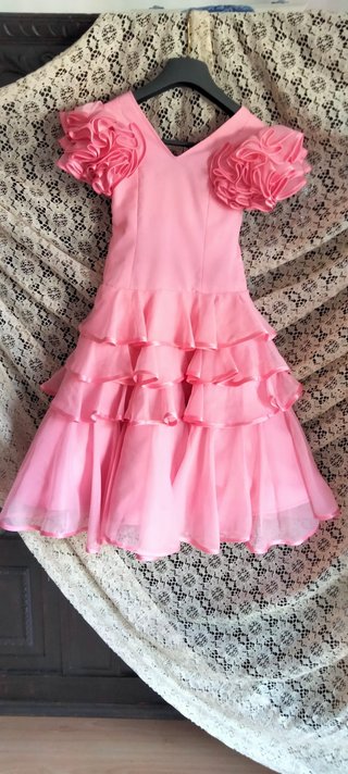 Traje Flamenca Niña Gasa 3-4 Años