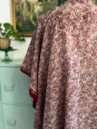 100% Silk Kaftan Tunic Boho Excellent Condition