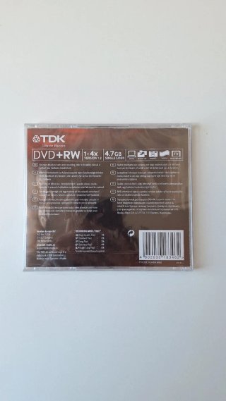 Set 8 DVD TDK: 7 DVD-R + 1 DVD-RW