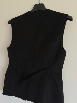 Colete Massimo Dutti Preto Novo c/ Etiqueta