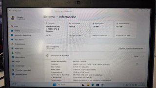 Portátil Dell i7 16GB RAM 512GB M2