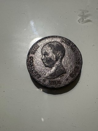 Moneda 5 Pesetas 1891