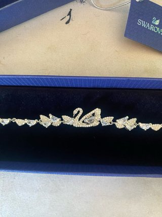 Pulsera Swarovski Cisne Plateado