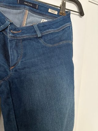 Pantalón Salsa Pitillo Mujer Azul
