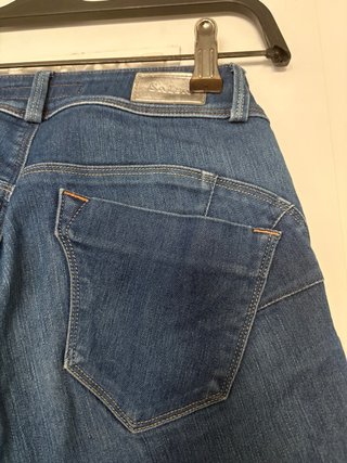 Pantalón Salsa Pitillo Mujer Azul