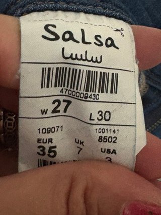 Pantalón Salsa Pitillo Mujer Azul
