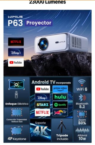 Proyector Wimius P63