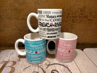 Set 3 Tazzine Caffè Ceramica French Riviera
