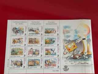 Bloque sellos Correos filatelia España