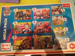 Puzzles Patrulla Canina Trefl 10 en 1