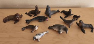 Animales marinos Schleich, Papo mojo y Safari