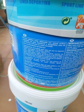 2 Botes Pintura Piscina Azul Jafep a 30€ los 2.