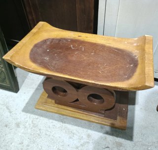 Taburete africano Ashanti tribal vintage