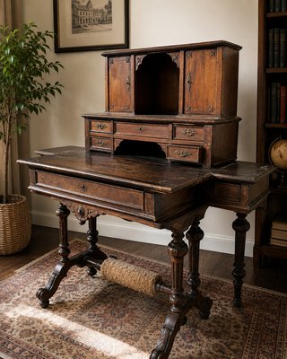 Escritorio antiguo madera maciza (a restaurar)