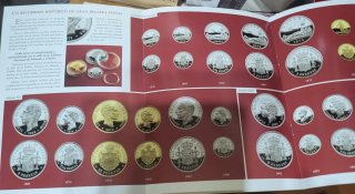 Colección monedas plata y bañadas en oro