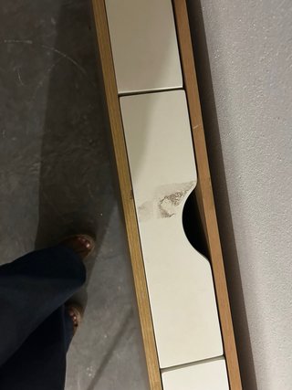 Mesa de escritorio madera y metal