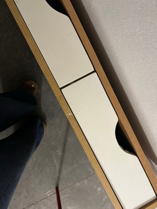 Mesa de escritorio madera y metal