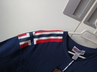 Camiseta Geographical Norway Azul Marino XL