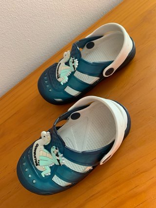 Chanclas niño Conguitos Talla 24 Azul Dinosaurio