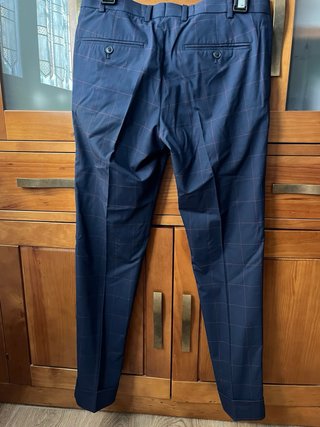 Pantalón de vestir a cuadros hombre