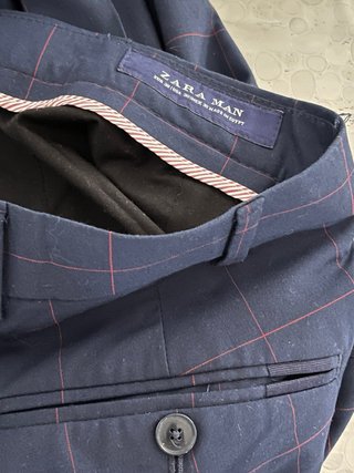 Pantalón de vestir a cuadros hombre