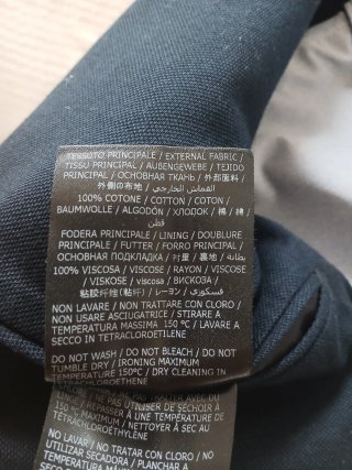 Boggi Milano Navy Cotton Blazer — Size 44