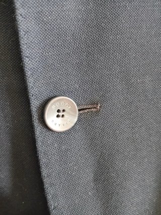 Boggi Milano Navy Cotton Blazer — Size 44