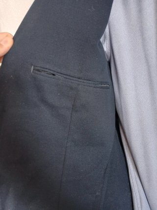 Boggi Milano Navy Cotton Blazer — Size 44