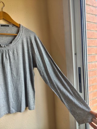 Punt Roma Camiseta Manga Larga Gris