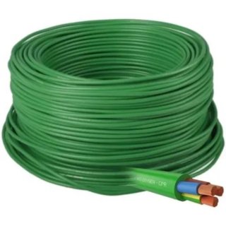 Cable Manguera Libre Halógenos 3x2,5 mm2 Verde