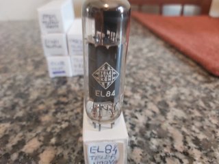 Valvola EL84 Telefunken nuova testata