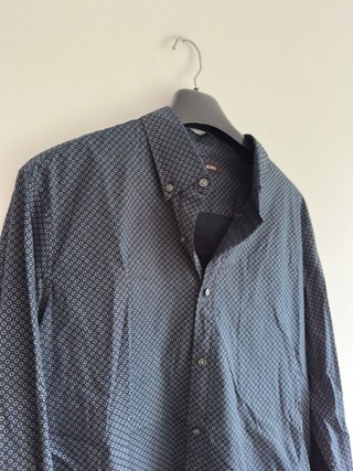 Camisa Michael Kors Homem Azul Padrão L