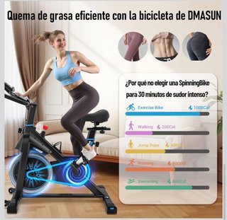 Bici Estática Silenciosa Ajustable