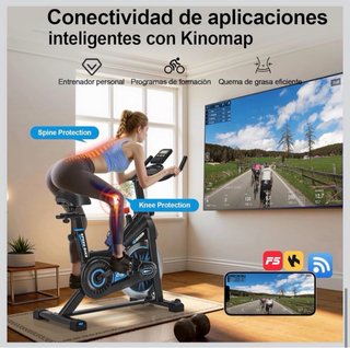 Bici Estática Silenciosa Ajustable