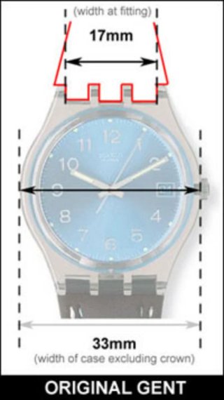 Correa Swatch extensible bicolor 17 mm