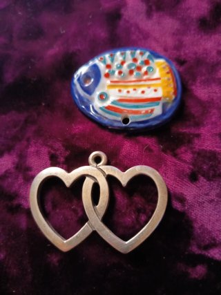 Colgante Sargadelos Corazones y Llavero